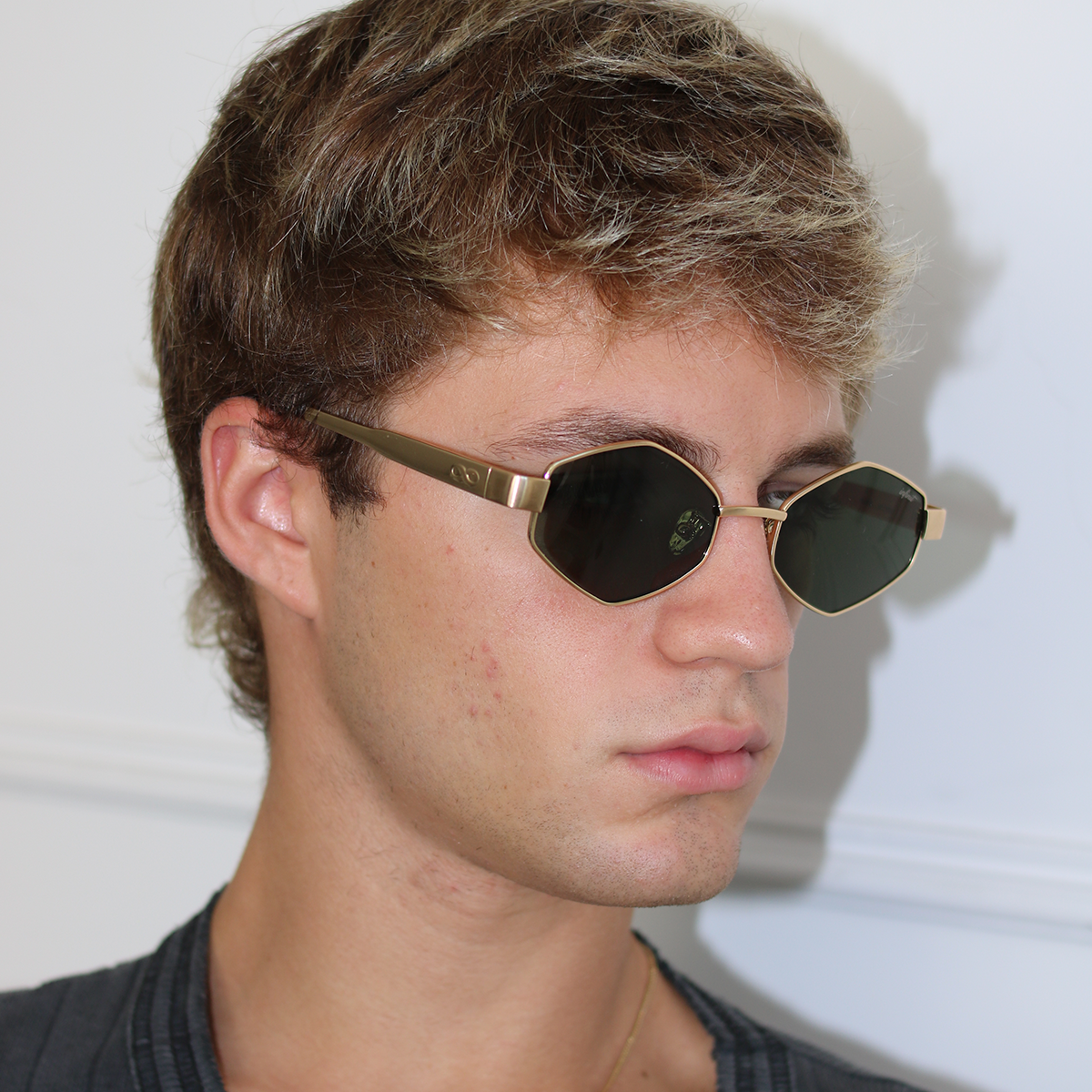 Anteojos de Sol - Belice - Dorado - Lente Verde