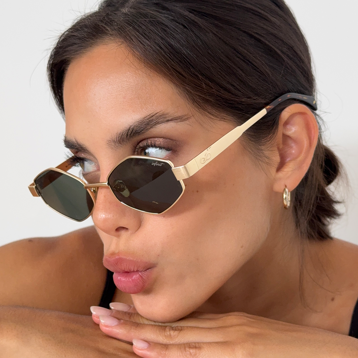 Anteojos de Sol - Belice - Dorado - Lente Verde