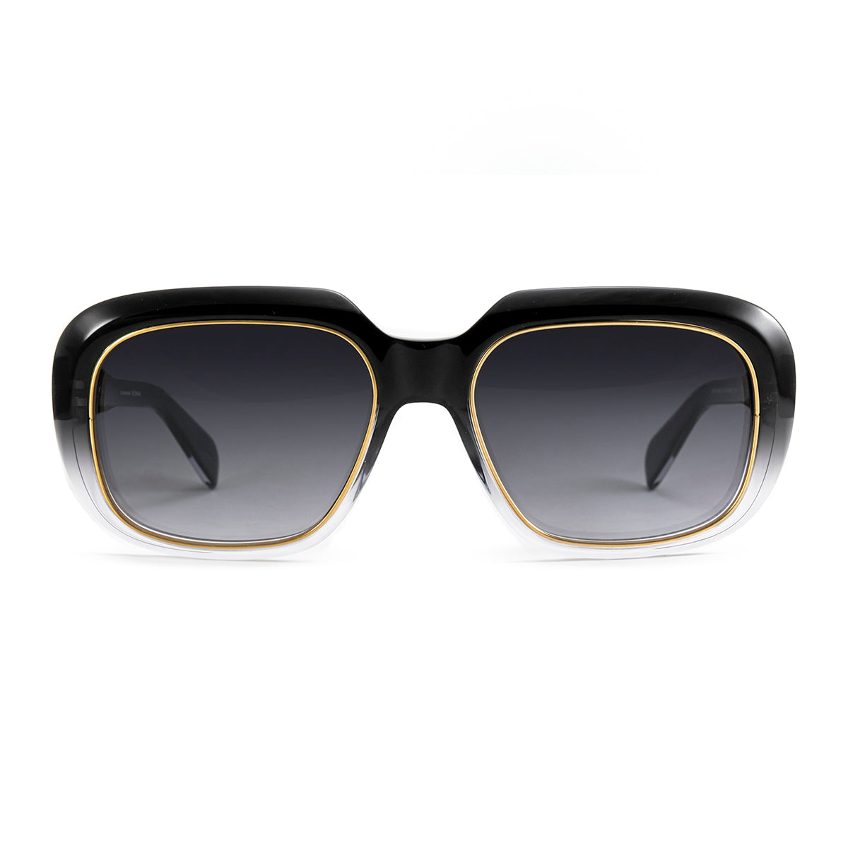 Anteojos de Sol Bombay Premium Series Negro Lente Gris Degradé