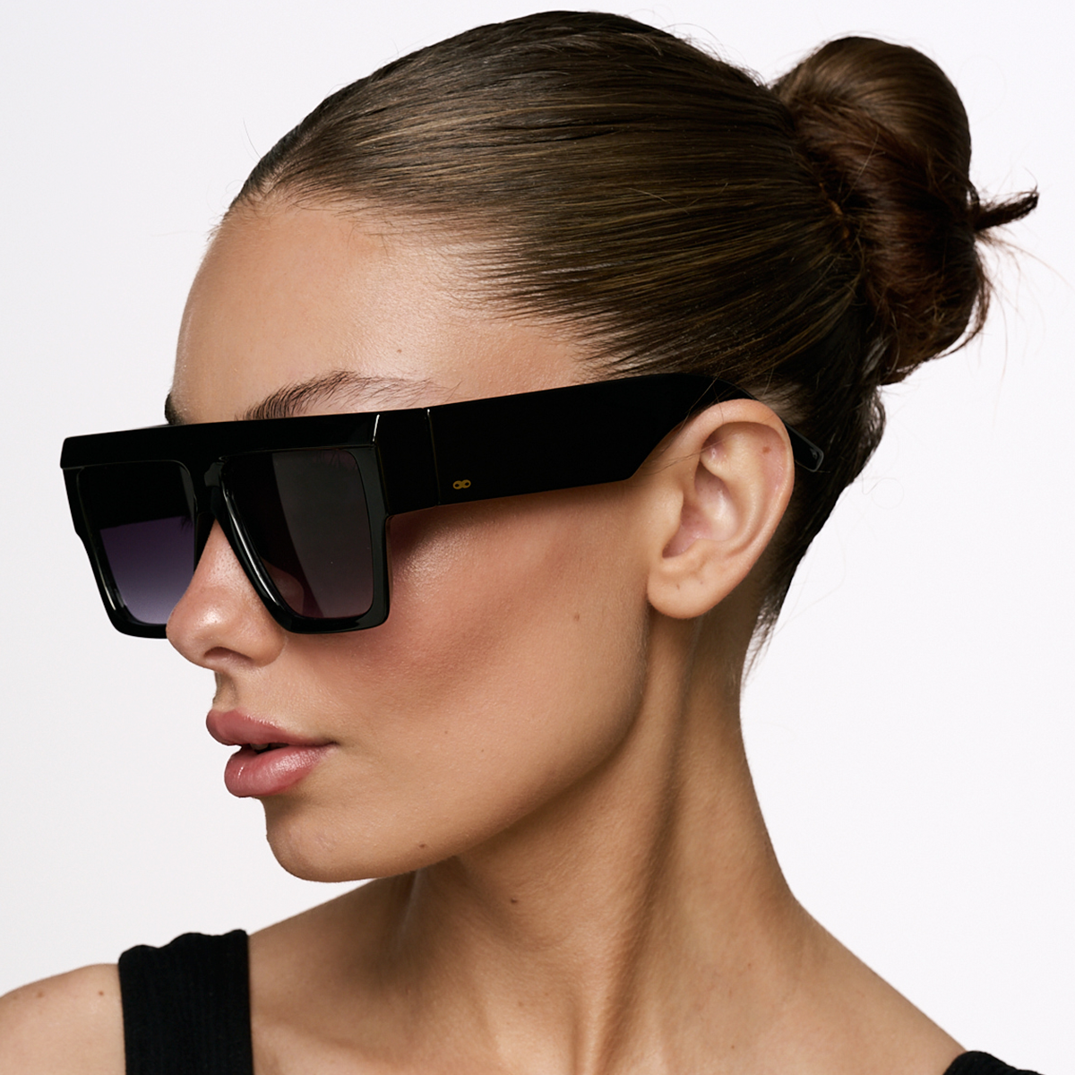 Le Mans Negro Brillo Lente Gris Degrade