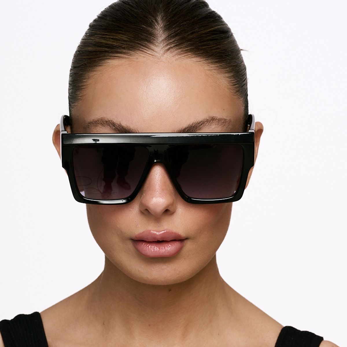 Le Mans Negro Brillo Lente Gris Degrade