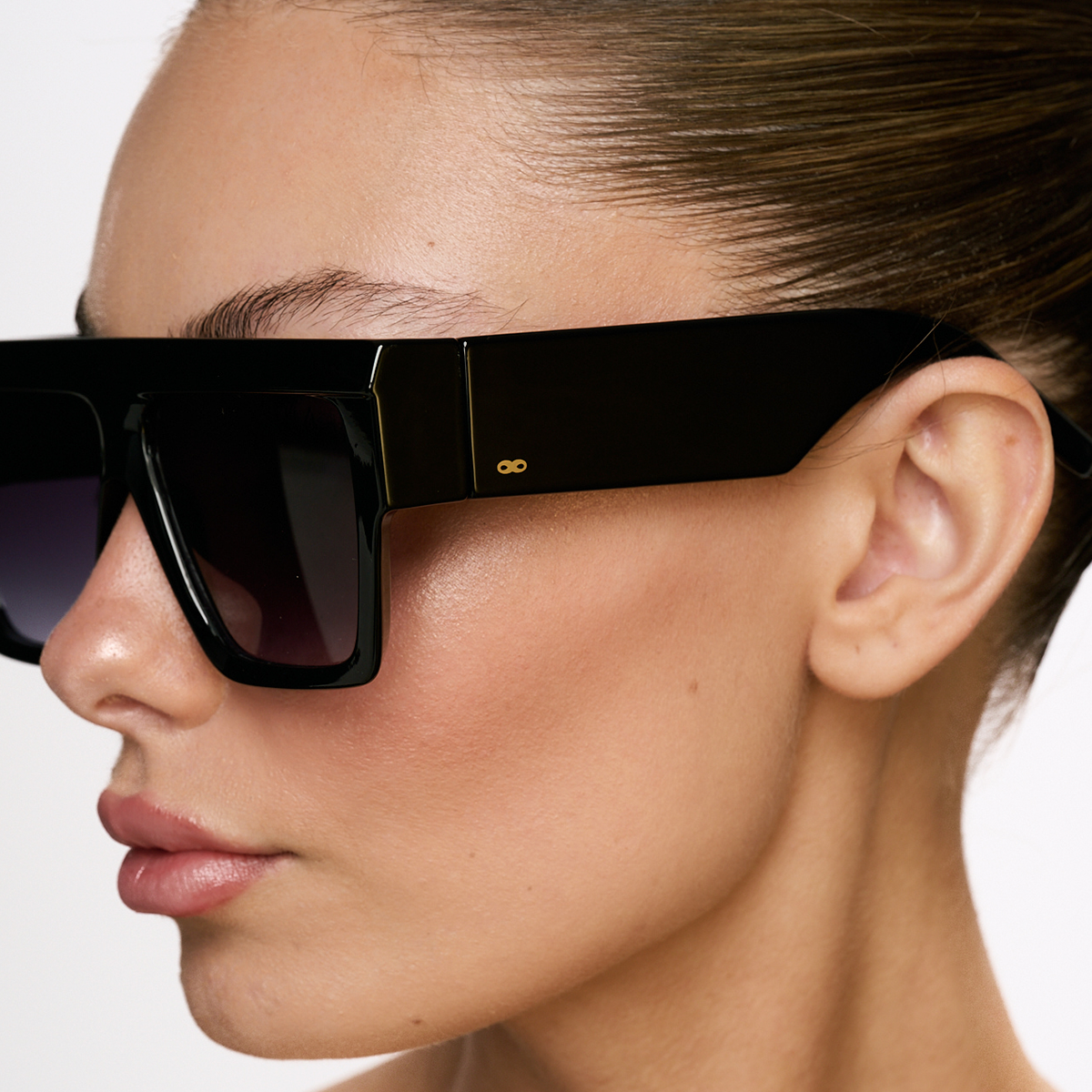 Le Mans Negro Brillo Lente Gris Degrade