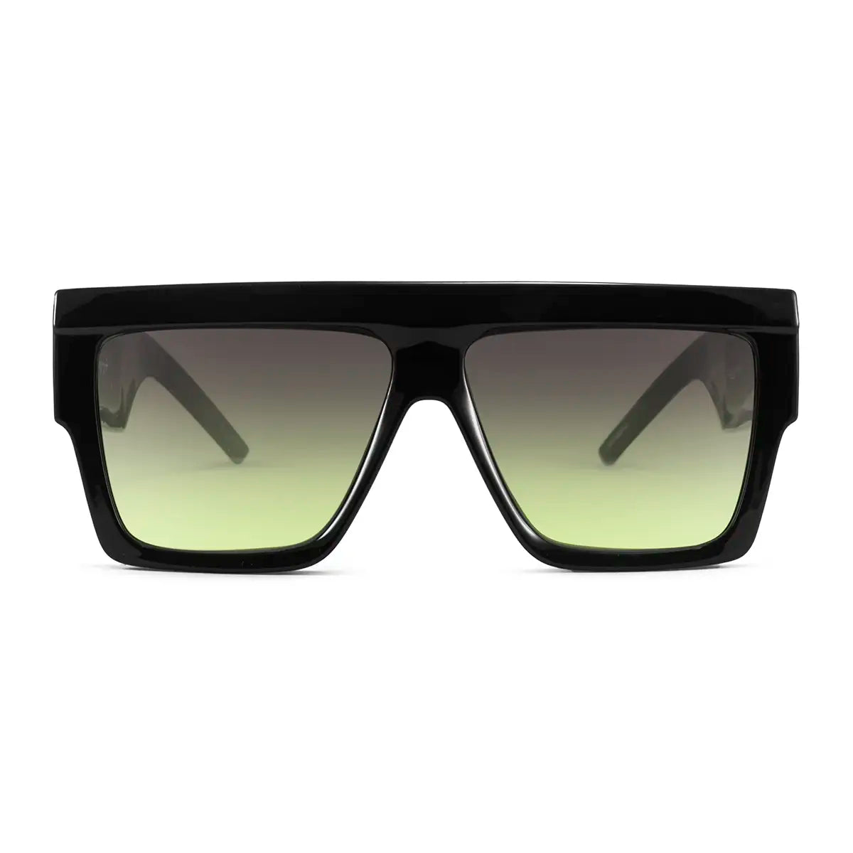 Le Mans Negro Brillo Lente Verde Musgo