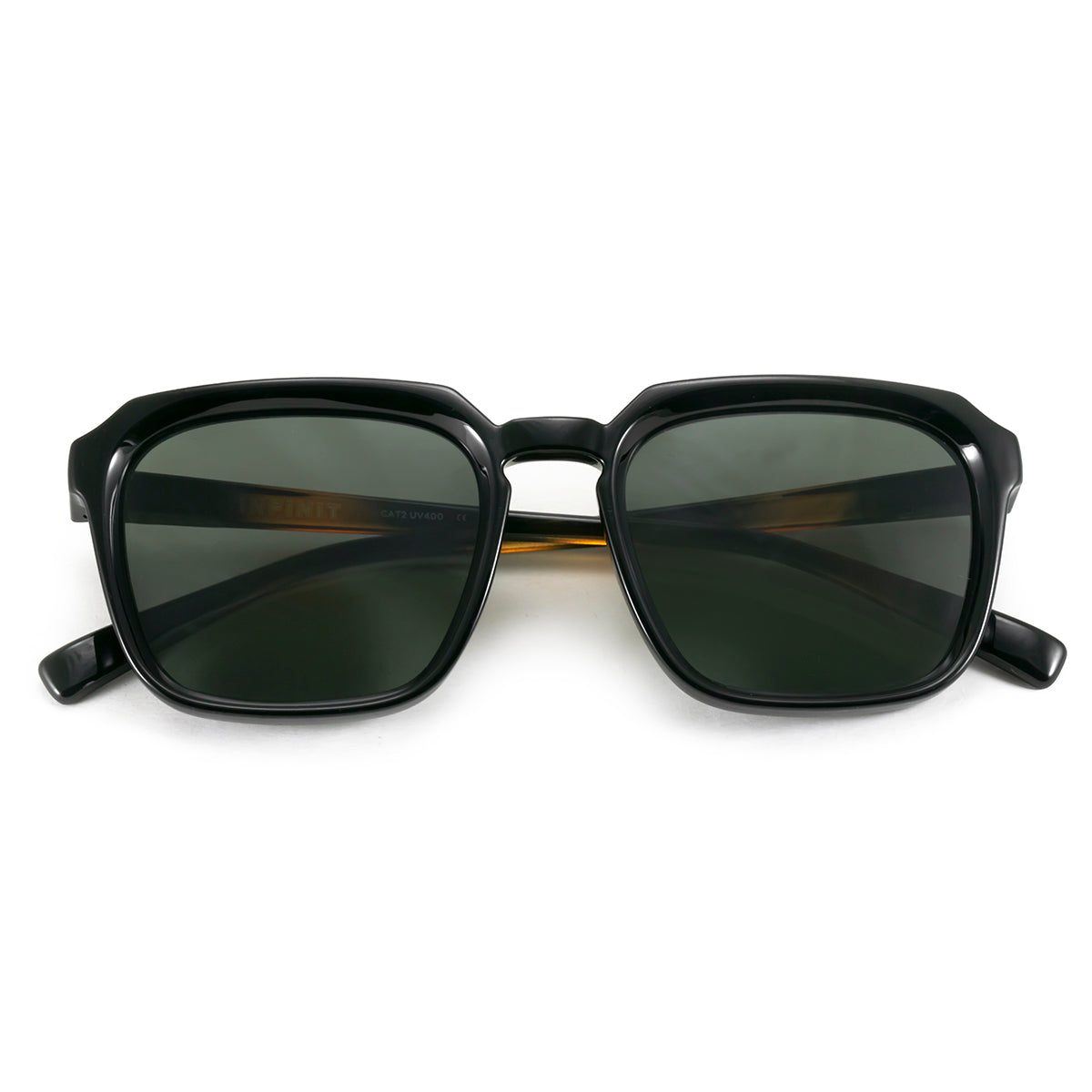 Monaco Negro Brillo Carey Lente Verde