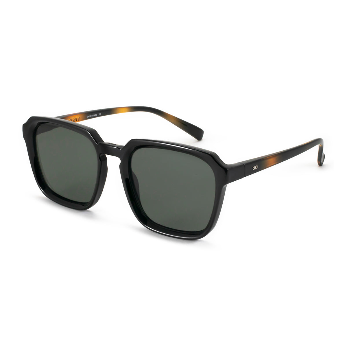 Monaco Negro Brillo Carey Lente Verde