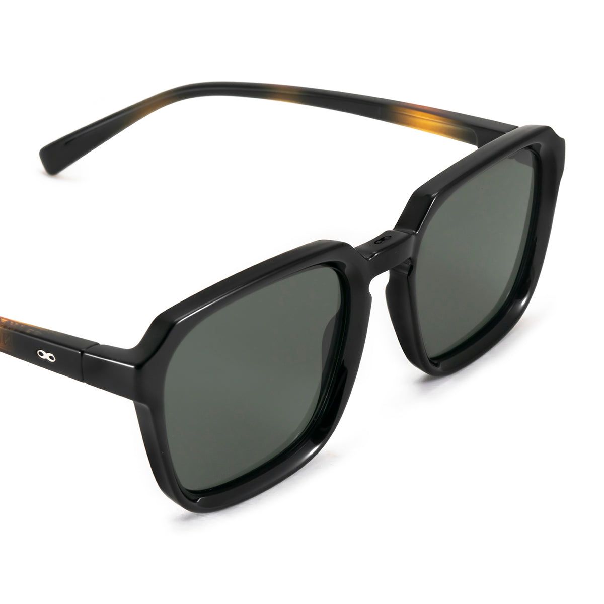 Monaco Negro Brillo Carey Lente Verde
