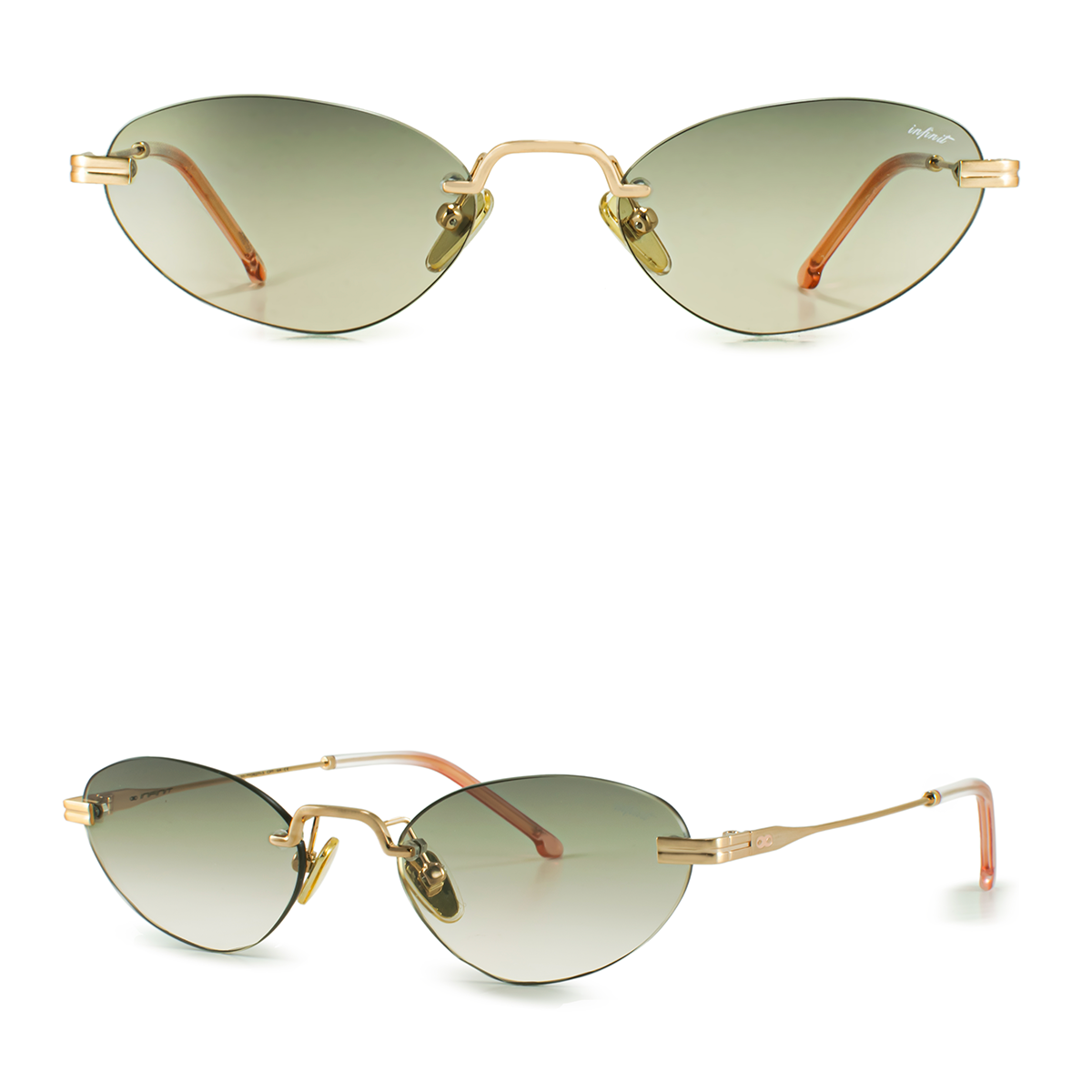 Ordos Dorado Lente Verde Degrade