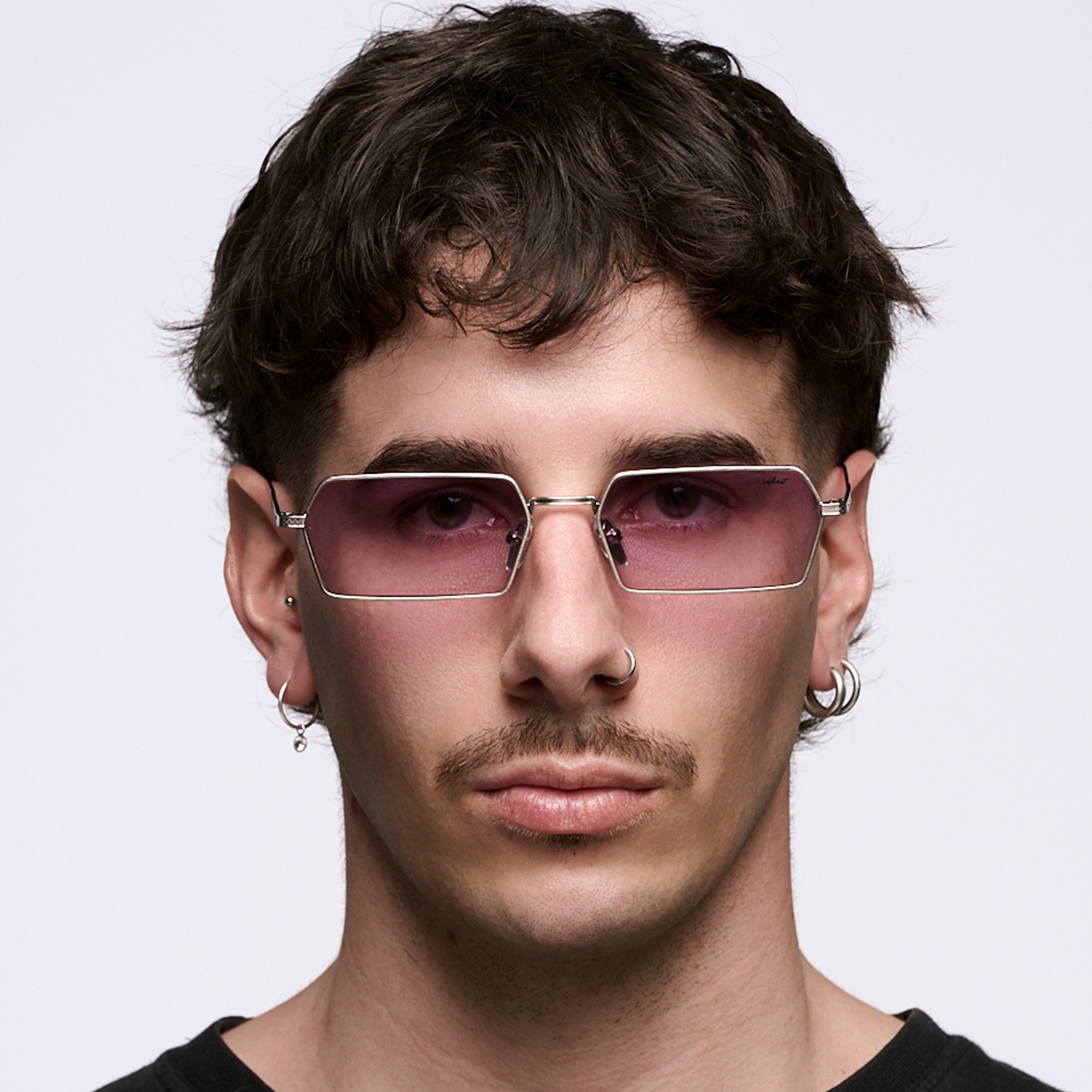 Tenere Plateado Lente Violeta Degrade