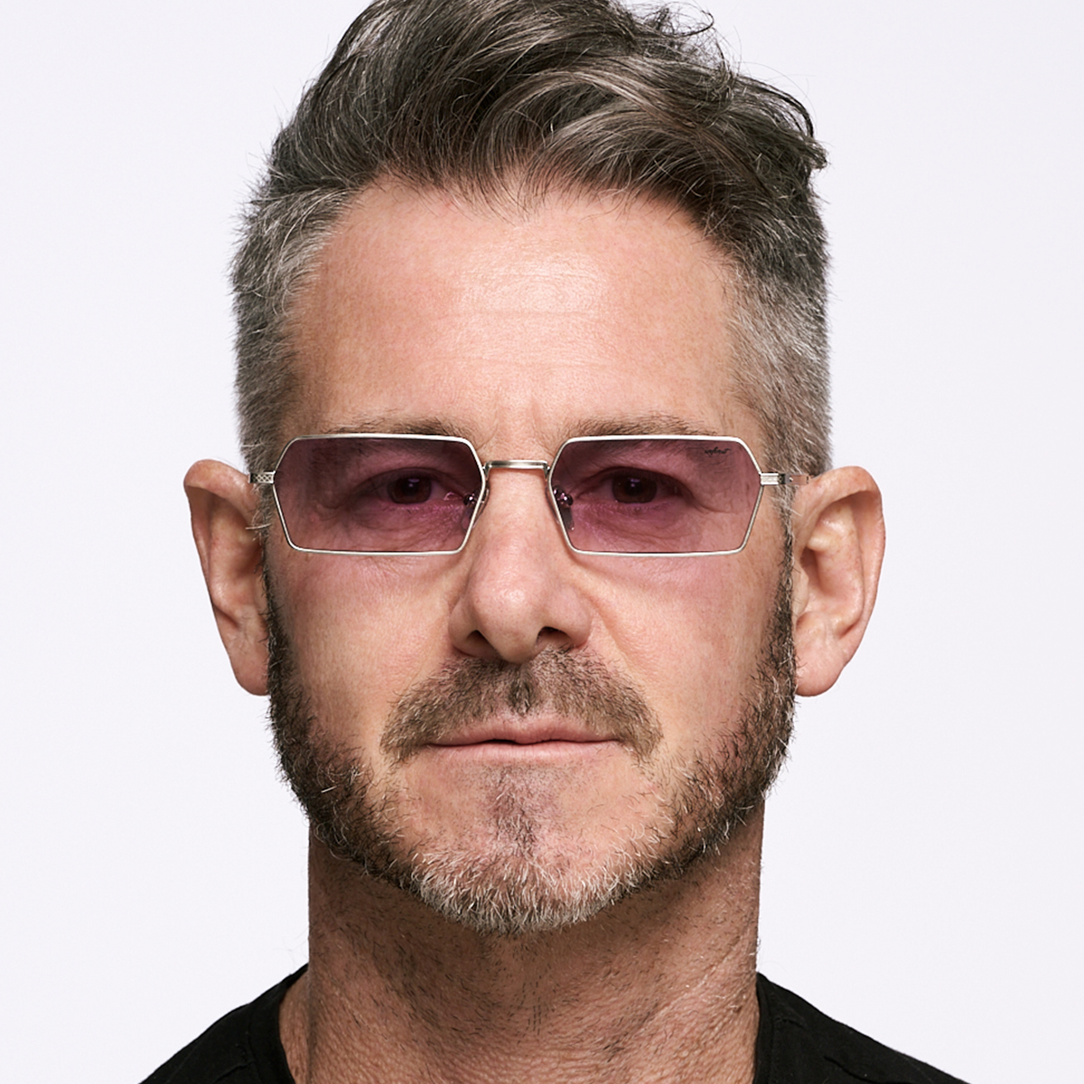 Tenere Plateado Lente Violeta Degrade