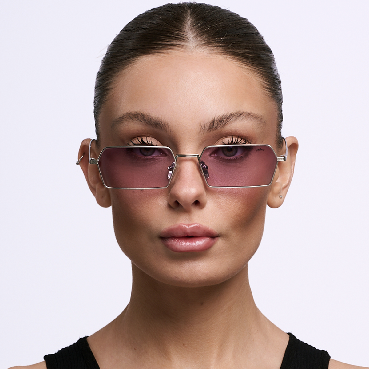 Tenere Plateado Lente Violeta Degrade