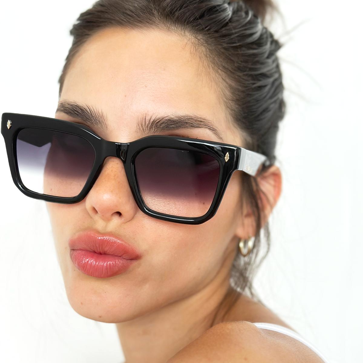 Anteojos de Sol Jacobs Negro Brillo Lente Horizon Eco Sustentable
