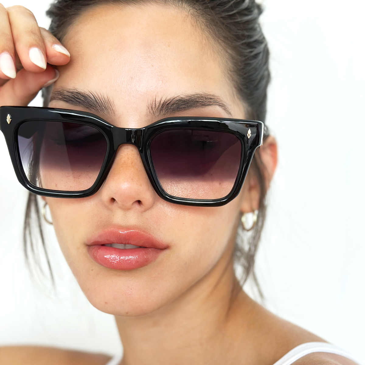 Anteojos de Sol Jacobs Negro Brillo Lente Horizon Eco Sustentable