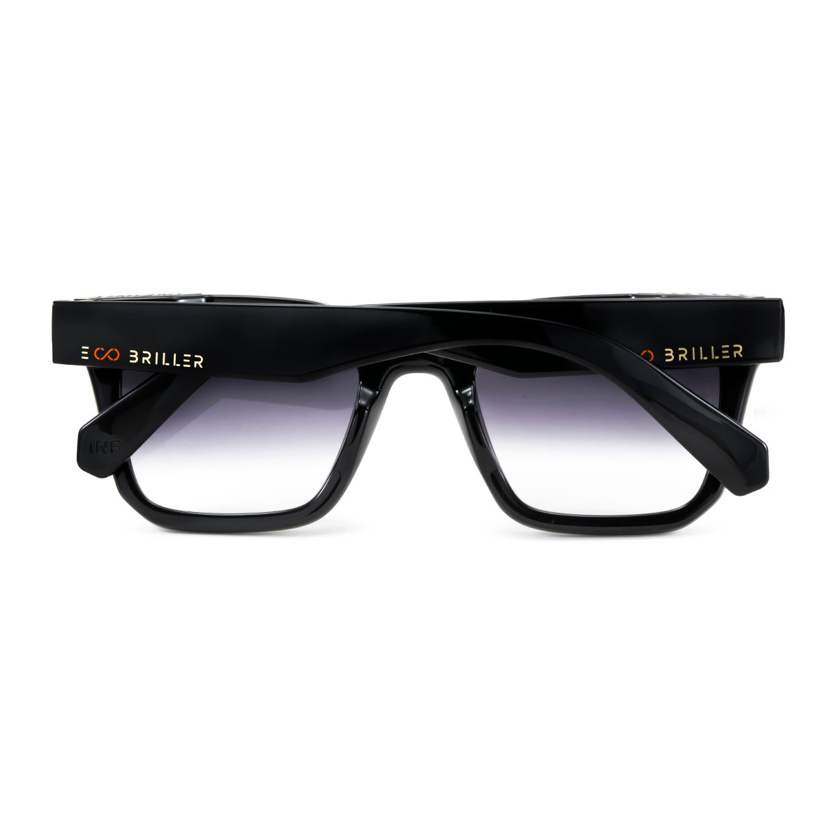 Anteojos de Sol Jacobs Negro Brillo Lente Horizon Eco Sustentable