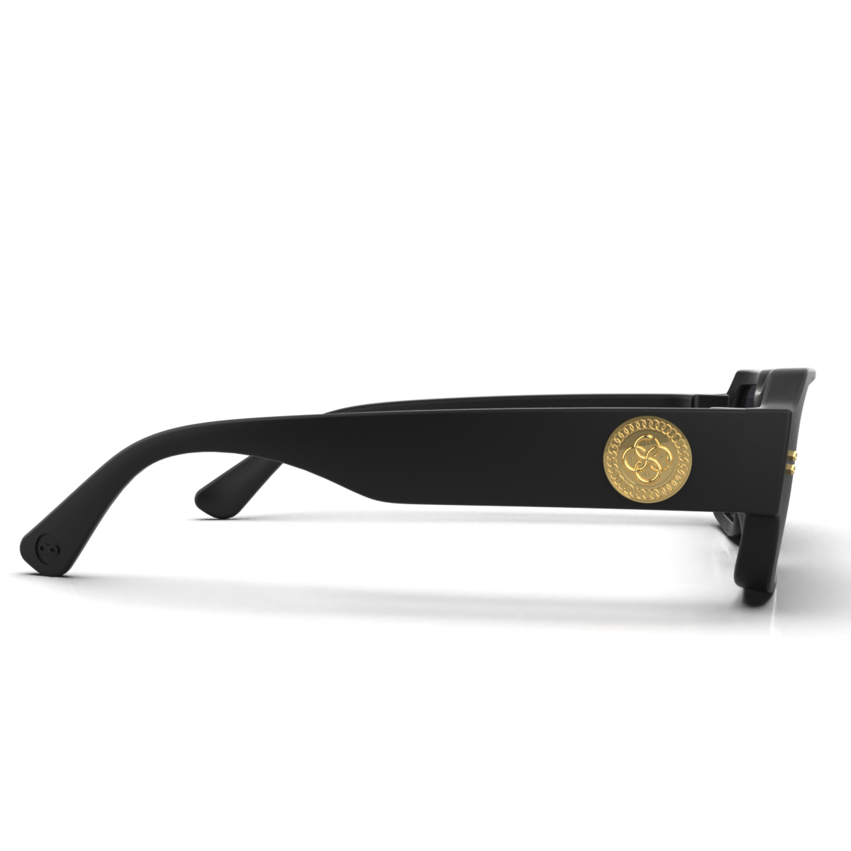 Anteojos de sol - Bronx Premium Series - Negro Mate Uroboro - Lente gris
