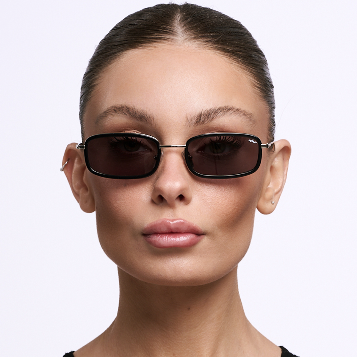 Anteojos de Sol - Tyler -  Negro Brillo - Lente Gris