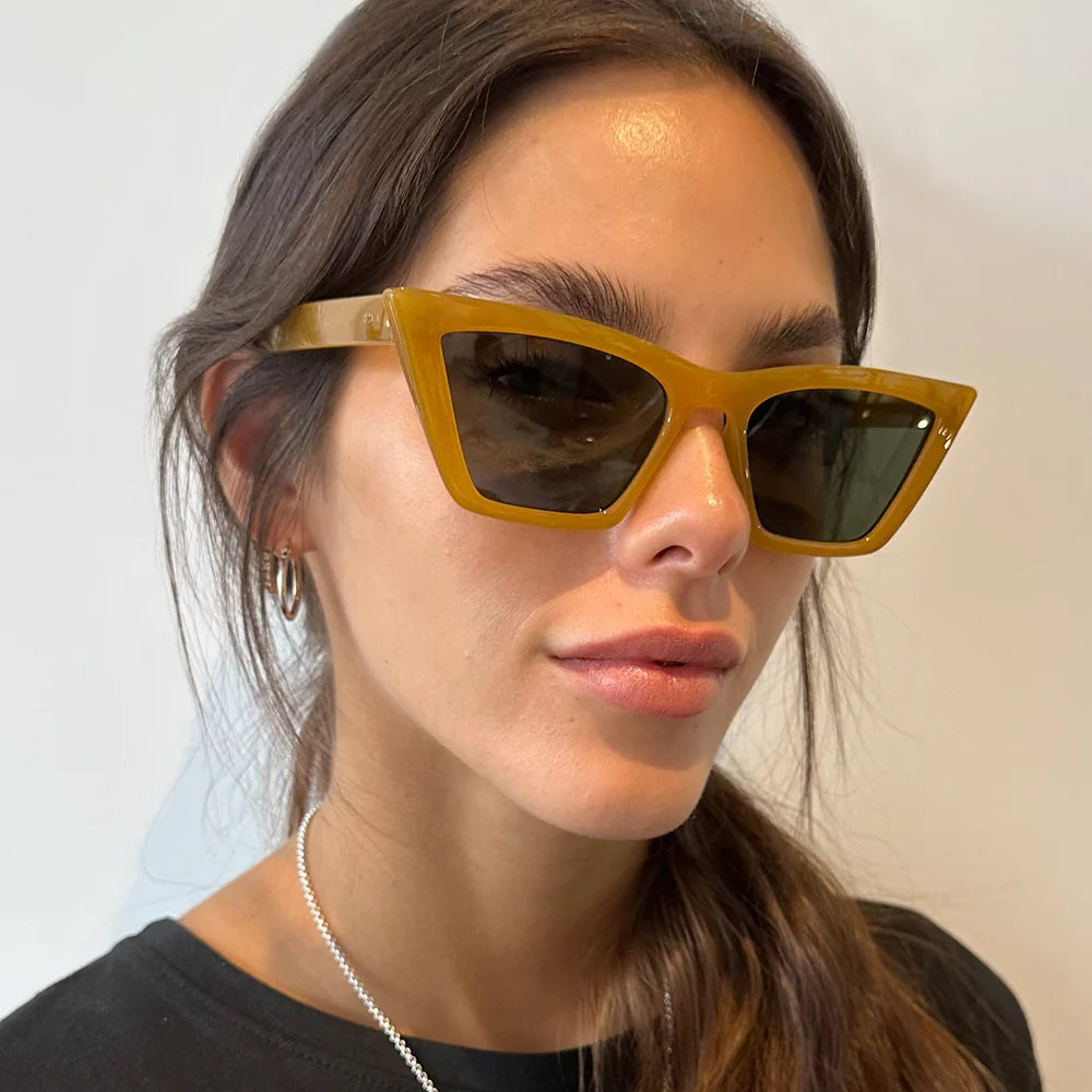 Anteojos de Sol - Frida - Honey - Lente verde