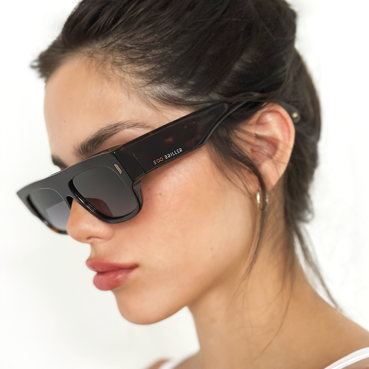 Anteojos De Sol Glasgow Premium Series Carey Lente Gris Degrade Eco Sustentable